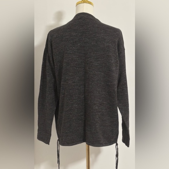 Women's Gray Pullover 100% Cotton Sweater Size Large Purejill SKU 24 - Picture 2 of 9